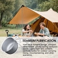 thumbnail image 2 of Outdoor Camping Titanium Alloy Cup/Bowl Portable Travel Tea Set Tea Brewing Cup / Durable Tableware Accessories, 2 of 8