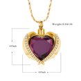 thumbnail image 2 of Personalized Engrave Crystal Heart Cremation Jewelry for Ashes Holder Urn Necklace for Ashes of Loved One, 2 of 6