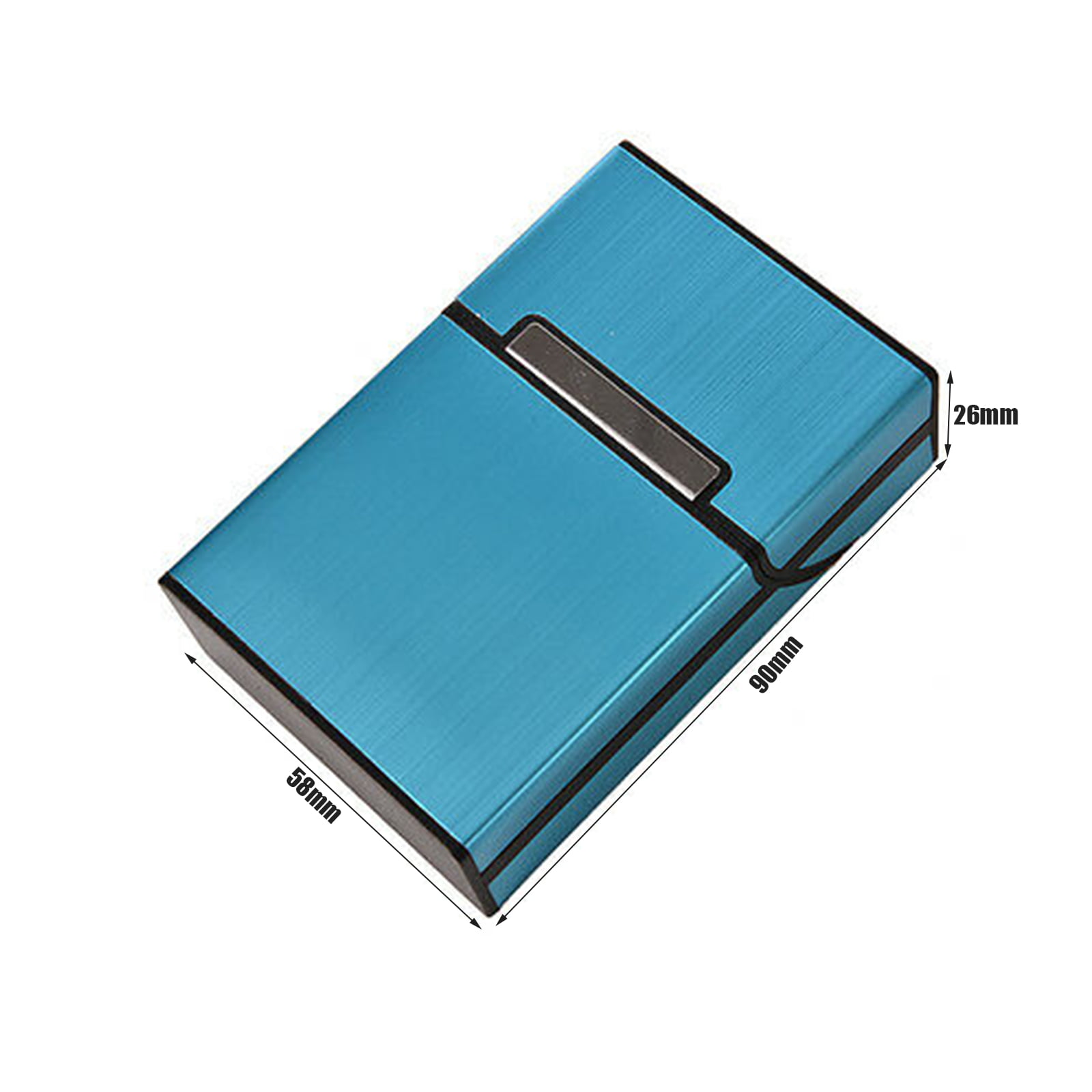 1pc 20-cigarette Capacity Business Aluminum Alloy Cigarette Case, Black  Square Magnetic Clasp Portable Exquisite Smoking Accessory Used For  Festivals, Birthdays, Corporate Gifts, Business Meetings