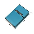 thumbnail image 2 of Brushed Aluminum Cigarette Case, Hard Box and Holder with Solid Magnetic Flip Top Closure (King Size) (Slate Grey), 2 of 5