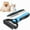 Blue, variant on [2-Pack] Pet Dematting Tool for Mats & Tangles! Double Sided Dog & Cat Grooming Brush, Painless Undercoat Rake & Comb for Shedding Hair Removal