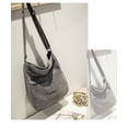 thumbnail image 2 of 2024,Bolsos de hombro para mujer, bolso bandolera de pana Bolso de escuela, 2 of 3