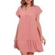 thumbnail image 2 of Vestido De Las Señoras Vestido elegante de verano Moda Mujer Vestidos Europeos para vacaciones (Rosa M) Cgtredaw Para estrenar, 2 of 8