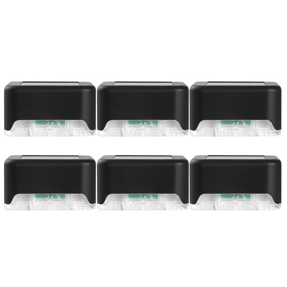 BESTYASH 6Pcs Step Fence Lamp ABS PVC Material for Outdoor Deck Step Lighting IP65 Waterproof Technology