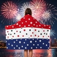 thumbnail image 6 of PEIBang 29x59 Inch Patriotic Beach Towel,250th Anniversary Independence Day Stars Red White Blue Towel Microfiber Beach Towel for Travel Swimming Bath, 6 of 6