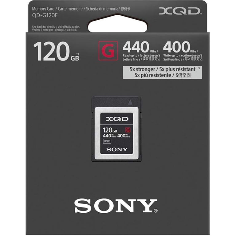 Sony G-series Qd-g120f - DSLR Compatible, 120 Gb XQD Flash Memory