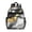 Black White, variant on Teal Gold Marble Backpack for School,Cute School Bag,Schoolbag with Adjustable Shoulder Straps & Padded Back,15.25"x11.5"x5.25"