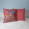 thumbnail image 7 of Mughal Paradise Indoor/Outdoor Broadcloth Fabric Pillow in Red 18x18, 7 of 7