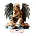 thumbnail image 2 of Reading Girl Rotating Small Ornament Waterproof And Wear Desk Counter Ornament, 2 of 4