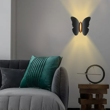 

Outdoor &Indoor Wall Sconce IP65 LED Wall Lighting Fixture Black Exterior Porch Aluminum Wall Mounted Sconces