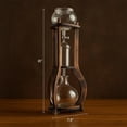 thumbnail image 2 of Iced Coffee Cold Brew Drip Tower Coffee Maker, 6–8 Cup Manual Cold Brew Brewer with Adjustable Valve, Wooden Frame & Glassware, Slow Cold Extraction System, 2 of 9