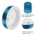 thumbnail image 4 of Uxcell 131 Feet Flexible Paddle Florist Wire 0.5mm Beading Wire Metal Floral Stem Wire Sky Blue 2 Rolls, 4 of 6