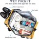 thumbnail image 3 of Gym Bag, 2 In 1 Travel Bag Backpack Bags, 45l Portable Travel Lightweight Waterproof Travel Luggage Hand Carry Bag For Weekender Sports, Gym(yellow), 3 of 5