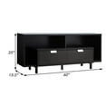 thumbnail image 5 of Jett 60 Inch TV Media Entertainment Console, 2 Drawers, 2 Shelves, Brown, 5 of 5