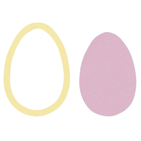 Sizzix Framelits Die Set 2PK - Egg/Balloon