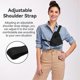 thumbnail image 5 of Chest Radio Harness, 10.2 x 6.69 Inch Portable Walkie Talkie Vest, Two-Way Radio Chest Bag with Adjustable Shoulder Straps (Black), 5 of 5