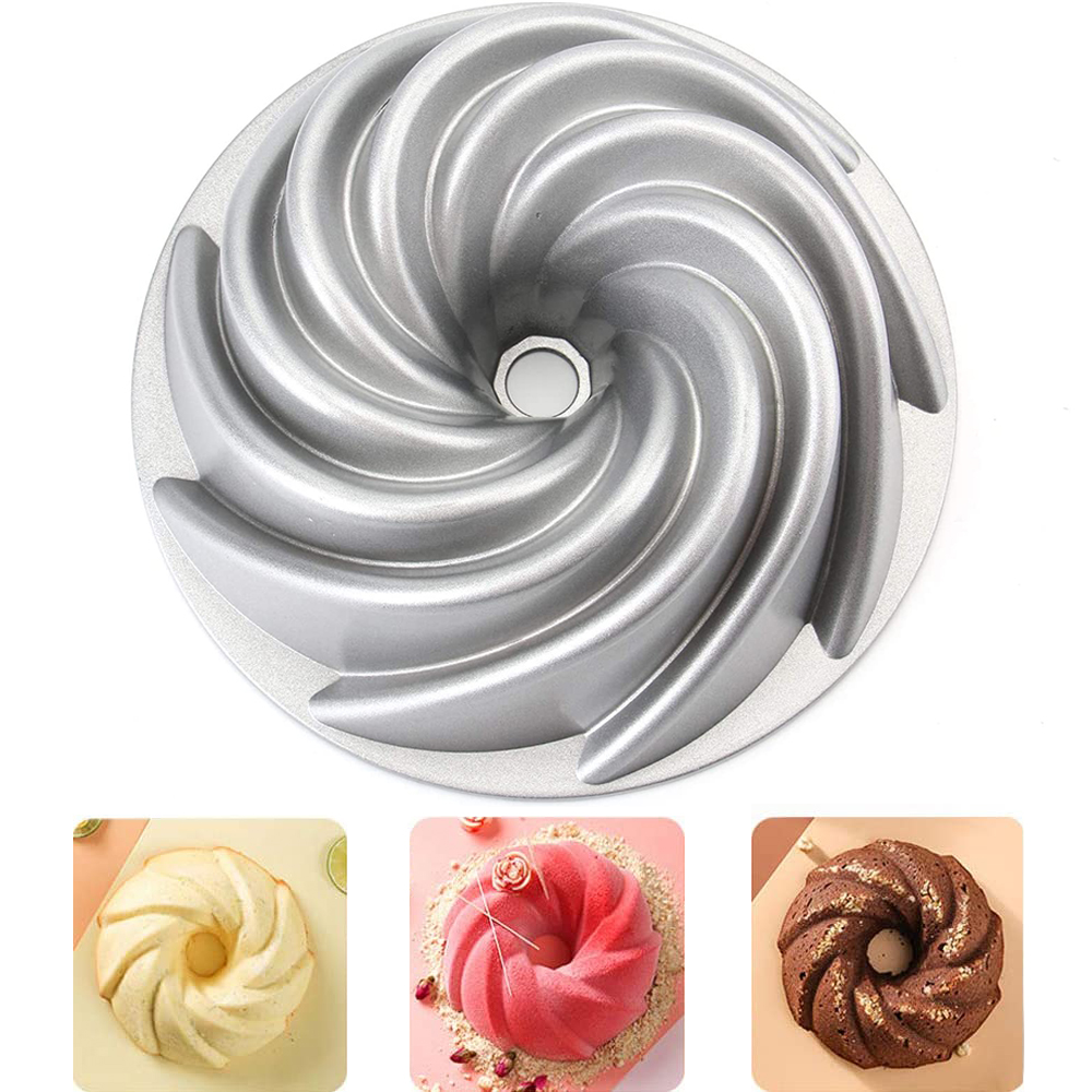 Seenda 9.5 in Round Nonstick Aluminum Bundt Cake Pan