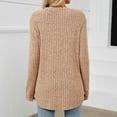 thumbnail image 7 of Usmixi Winter Sweater for Women Knitted Pullover Tops for Women Loose Casual Round Neck Thin Lightweight Sweater Tunic Casual Solid Sweater Fall Long Sleeve Tops 2023, 7 of 7