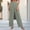 Mint Green, variant on Women's Summer Long Pants Baeitkot Women's Summer Fashion Solid Color Like Linen Pleated Straight Loose Casual Long Pants Mint Green XL