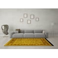 thumbnail image 3 of Ahgly Company Machine Washable Indoor Rectangle Oriental Yellow Traditional Area Rugs, 5' x 7', 3 of 4