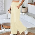 thumbnail image 4 of Mifsaly Wide Leg Sweatpants for Women Pleated High Waisted Straight Legs Pants with Pockets Soild Color Athletic Joggers Workout Gym Loose Pant 2025 Fall Winter Fashion Outfits, 4 of 9
