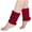 Red-11, variant on STETMN Women's Crochet Knitted Boot Socks Short Leg Warmers Boot Covers Button Decor Trendy Sock