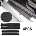 thumbnail image 3 of For GMC 4D Carbon Door Sill Black Step Plate Scuff Cover Anti Scratch Protector, 3 of 11
