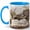 Blue, variant on Vintage Book Floral 11oz Ceramic Mug, Botanical Reader Coffee Cup