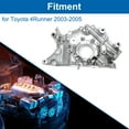 thumbnail image 2 of Unique Bargains No.1510050050 Engine Oil Pump for Toyota 4Runner 2003-2005 Pressure Pump, 2 of 7