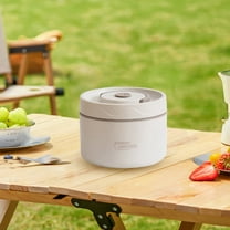 Clearance! JMYHOAM Stainless Steel Insulated Lunch Box Insulated Bucket Household Double Cover Soup Bowl Bento Box Lunch Box Home and Kitchen