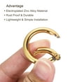thumbnail image 4 of 35x25x5mm Round Zinc Alloy Spring Gate O Ring Snap Clip Buckle, Gold 5 Pack, 4 of 5