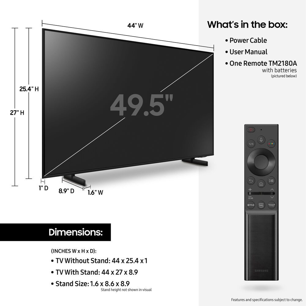 Samsung 50 inch UHD 4K Crystal UHD Smart LED TV (2021) with Deco Gear Soundbar and Subwoofer Bundle Plus Complete Mounting and Streaming Kit for AU8000 Series (UN50AU8000) - image 5 of 10