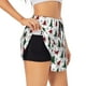thumbnail image 1 of Balery Buffalo Plaid Christmas Trees Pantalones cortos deportivos para mujer con forro y dos bolsillos, elásticos, para entrenamiento, gimnasio, yoga-XX-Large, 1 of 7