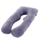 thumbnail image 4 of FloHua U-Shaped Maternity Pillow Cover – Washable & Removable, Perfect for Pregnant Women’s Sleep, Nursing & Comfort, Soft & Breathable Fabric, 4 of 9