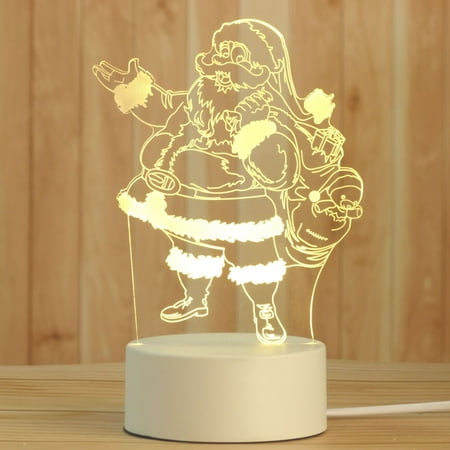

3d night light colorful creative acrylic bedroom bedside led lamp message board Night Light