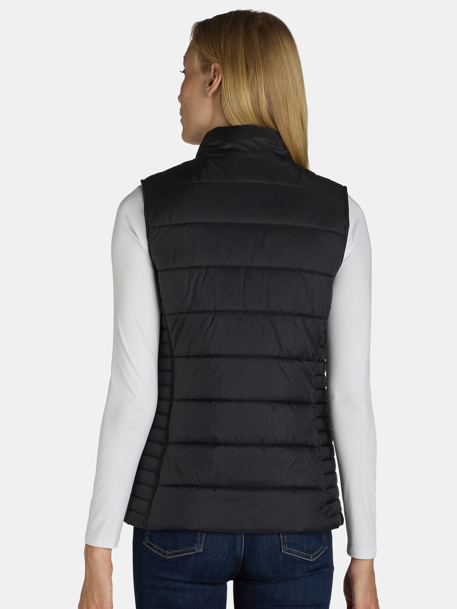 Time and Tru Women's and Women's Plus Core Puffer Vest, size XS - 3X