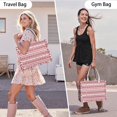 thumbnail image 6 of Large Capacity Tote Bag,Red Christmas Pattern Handbag Fashion Luxury Tote Bag,15.7"x13"x 5.1" Inches,Laptop Compatible, 6 of 6