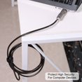 thumbnail image 1 of Qiilu Computer Lock,4 Digital Password Unlock Notebook Computer Lock Security Anti-Theft Cable Lock, 1 of 7