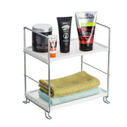 2 Tier Bathroom Countertop Organizer Vanity Tray Kitchen Spice Rack Stackable Skincare Cosmetic Storage Shelf Holder