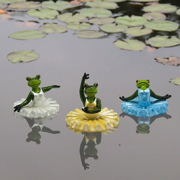 Floating Garden Pond Decorative Frog Sculpture Animal Statue Frog Ornaments