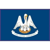 5in x 3in Louisiana State Flag Bumper magnet  Car magnetic magnets