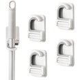 thumbnail image 1 of Soportes para escobas montados en la pared de 4 piezas, soportes para escobas autoadhesivos montados en la pared LingWen 8390612381799, 1 of 1