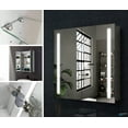 thumbnail image 3 of Dreamwerks Solis 28"W x 28"H LED Medicine Cabinet with Mirrored Doors, 3 of 14
