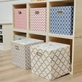 thumbnail image 4 of KYAIGUO 12x 12 Storage Bins Canvas Material Wear-Resistant and Scratch-Resistant, No Color Loss for Closet Shelf Bookcase, 4 of 6