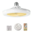 thumbnail image 1 of Mistaha Ceiling Fan Light Fixture with Remote Control, Silent Motor, Three Speeds, E27 Socket, 30W Power, 18W Lighting, 2100 RPM Fan Speed, ABS+PP Material, 2835/30 Beads, 85-265V Input, 260*120mm, 1 of 7