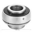 thumbnail image 3 of Plated, Insert, Mounted Ball Bearing 1 for Self, Aligning Agricultural Machinery, Transportation Systems or Construction Machinery with  and, 3 of 7