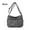 Black, variant on Large Capacity Shoulder Bag, EDHITNR Multipurpose Adjustable Vintage Faux Leather Tote, Spacious Zippered Compartment Fashionable Mom Bag for Work Travel Daily Use