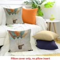 thumbnail image 4 of FCXZI Square Cushion Cover Balloons Home Decor Throw Pillows for Sofa Couch - 100% Linen, Set of 1, 3 Sizes 24x24in, 4 of 5