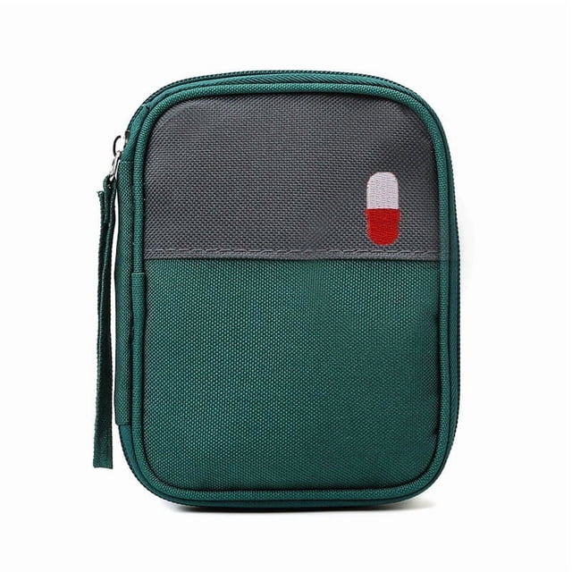 CompactSmall Emergency Medicine Organizer: Durable Travel Medication Pouch for Outdoor Adventures, Home Use & Urgent Situations – Portable Storage Solution for Organized Pills & First Aid Supplies