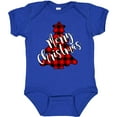 thumbnail image 3 of Inktastic Red Buffalo Plaid Christmas Tree Boys or Girls Baby Bodysuit, 3 of 5
